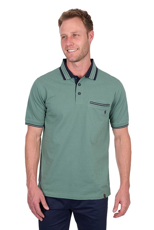 THOMAS COOK MENS BEN TAILORED 1PKT SS POLO