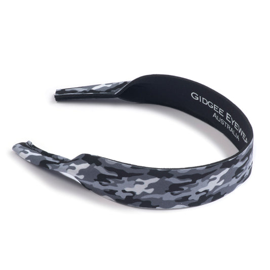 Sunglass Strap – Grey Camo
