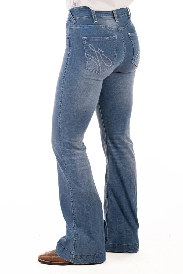 Hitchley & Harrow Trouser - SR2217 "South Carolina" White Stitch Jeans 33 LEG