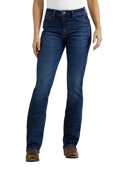 WRANGLER WOMENS HI RISE BOOT CUT JEAN 32 LEG