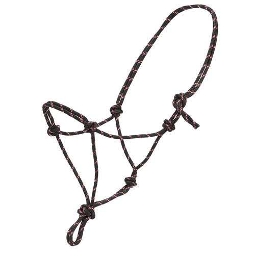 Horsemanship Halter - Black/Red Full