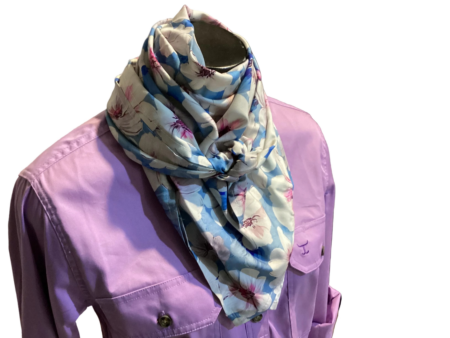 Red Lily Denim - Wild Rag - Opium Creek - Blue White