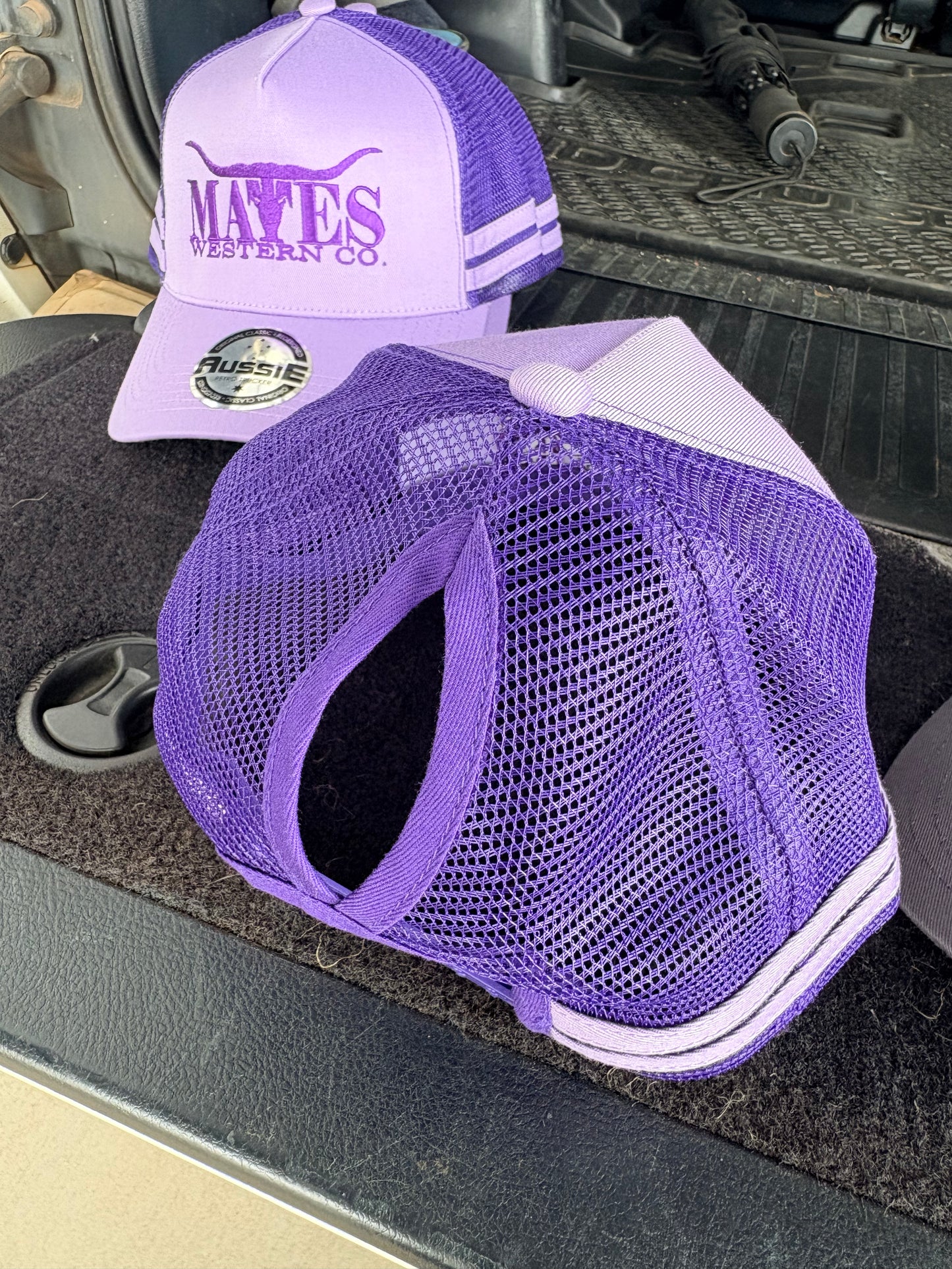 Mates Western Ponytail Cap - Purple
