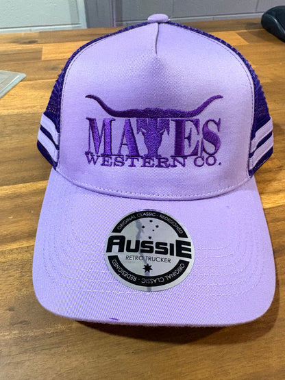 Mates Western Ponytail Cap - Purple