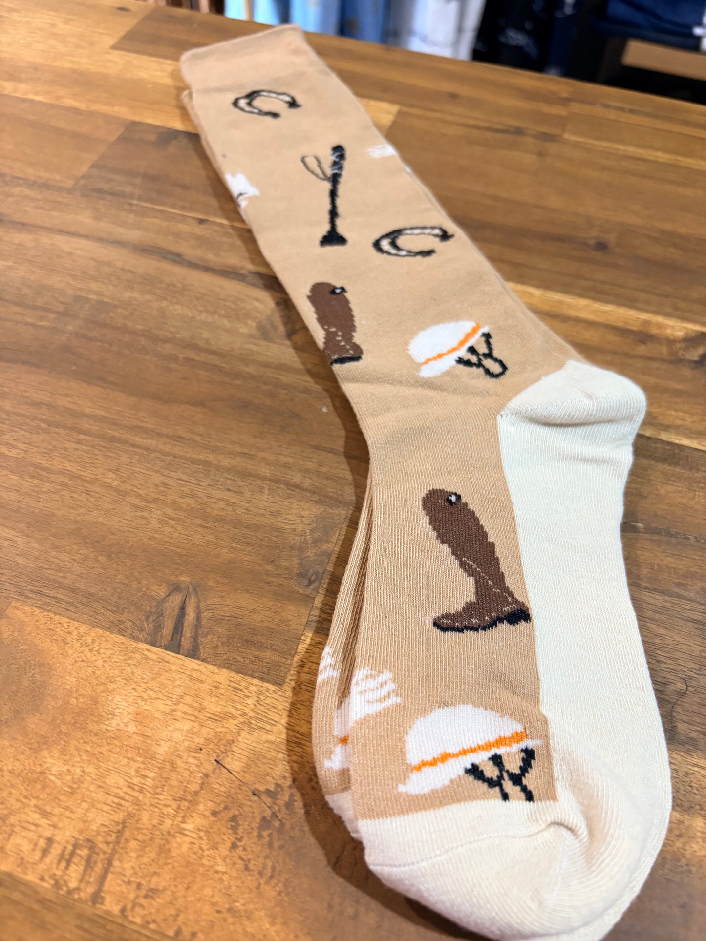 Western Novelty Calf Socks - Western - 2 to 7