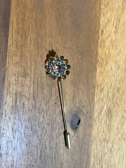 Western Hat Pins - Crystal