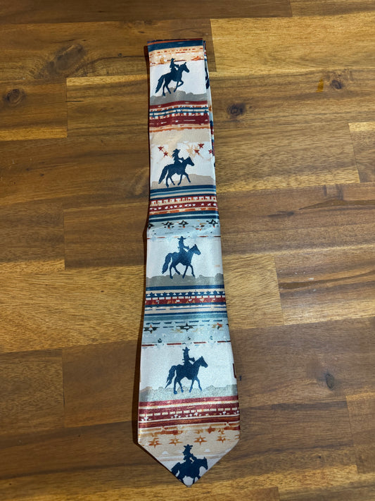 Western Ties - Aztec Horse Rider