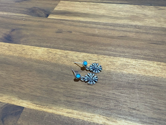 Western Mini Turquoise Earrings