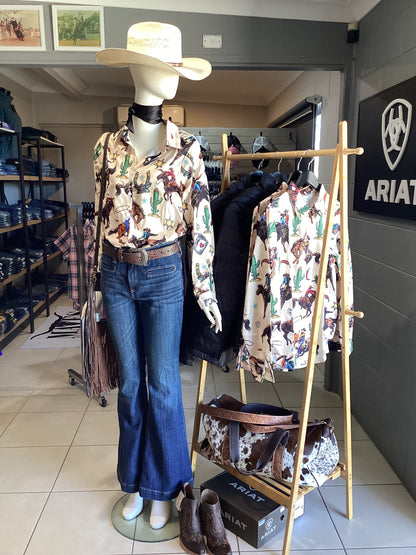 Western Bronc Long Sleeve Blouse