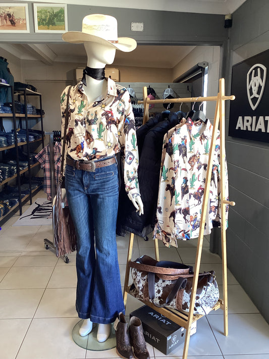 Western Bronc Long Sleeve Blouse
