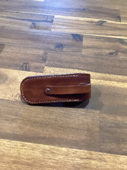 Hand-Made Leather Belt Pouch for Pocket Knife