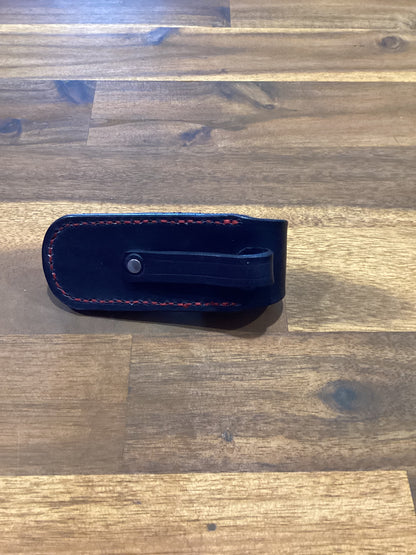 Hand-Made Leather Belt Pouch for Pocket Knife