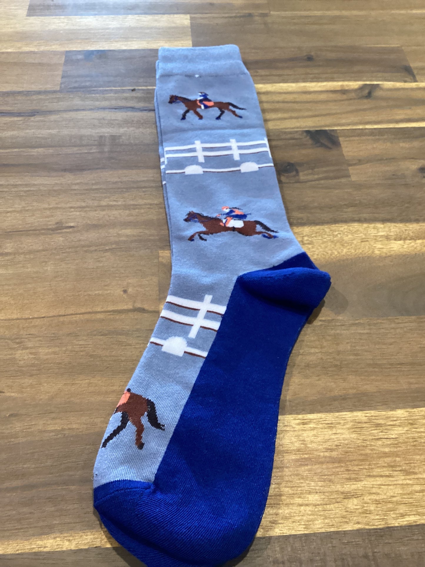 Western Novelty Calf Socks Horse and Rider 2-7