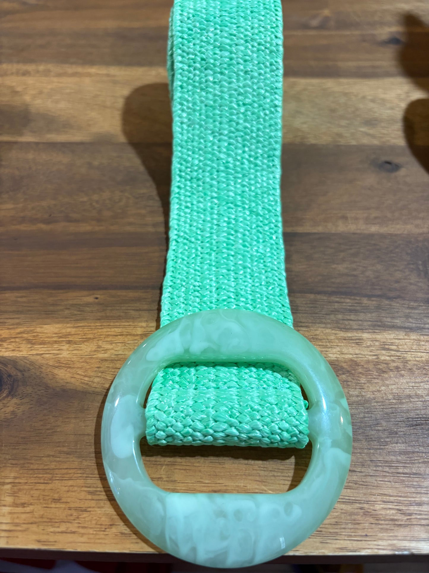 Boutique Belt - Resin Buckle Green