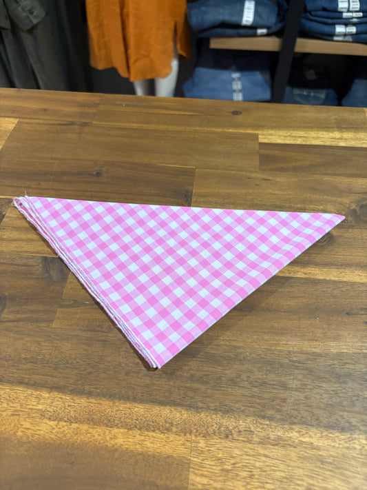Red Lily Denim - Bandana Pink Gingham - OSFA