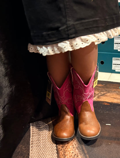 Red Lily Denim - Morrisey Girls Black Pinafores - Blue or Pink