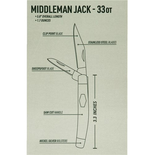 Old Timer 33-OT Middleman Jack Pocket Knife