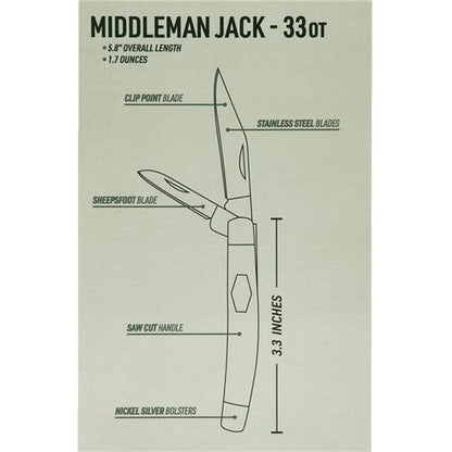 Old Timer 33-OT Middleman Jack Pocket Knife