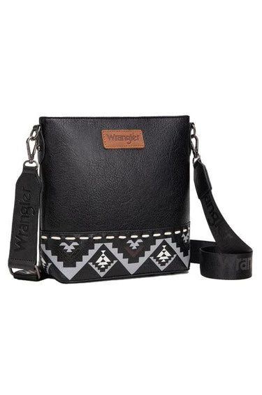 Wrangler LANA AZTEC PRINT CROSSBODY BAG Black