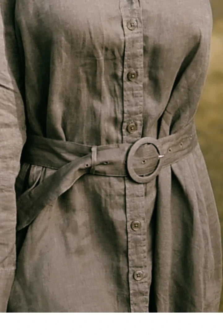 Outback Linen Belt Spinifex and Navy