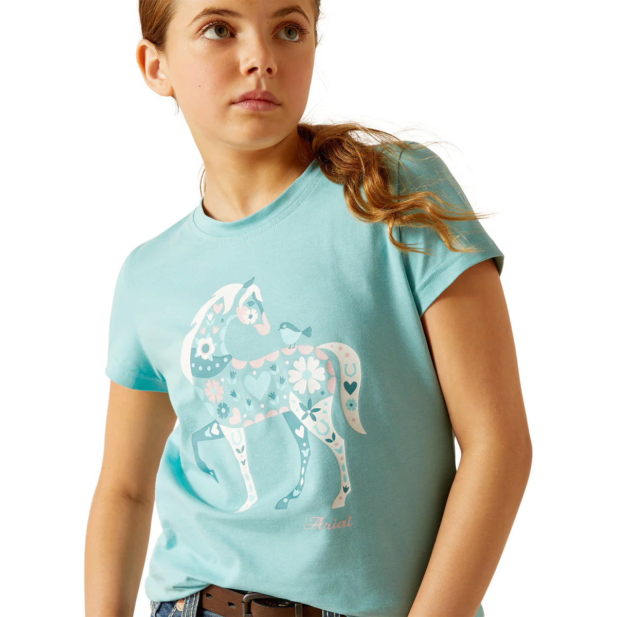 Ariat Youth Little Friend Ss Tshirt Marine Blue