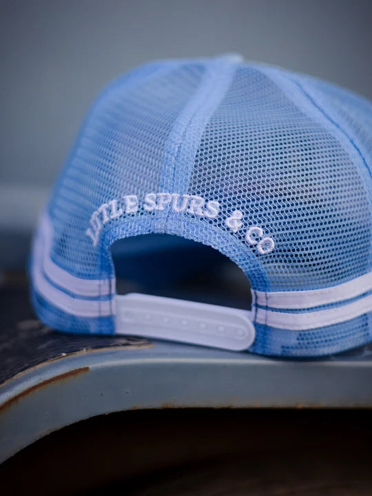 Little Spurs & Co - Blue Love Heart Cap - Toddler