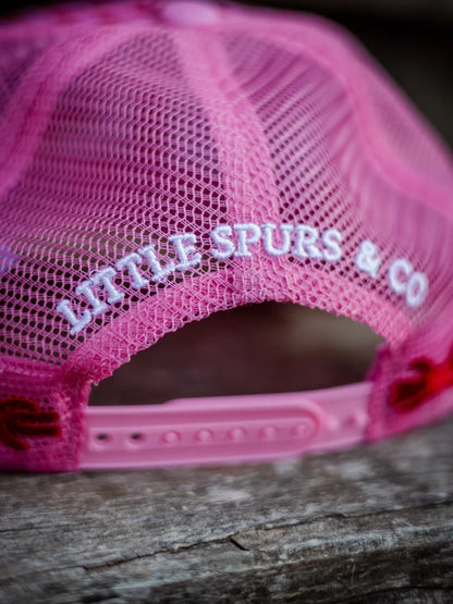 Little Spurs & Co - Pink Love Heart Cap - Toddler