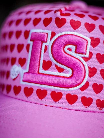 Little Spurs & Co - Pink Love Heart Cap - Toddler