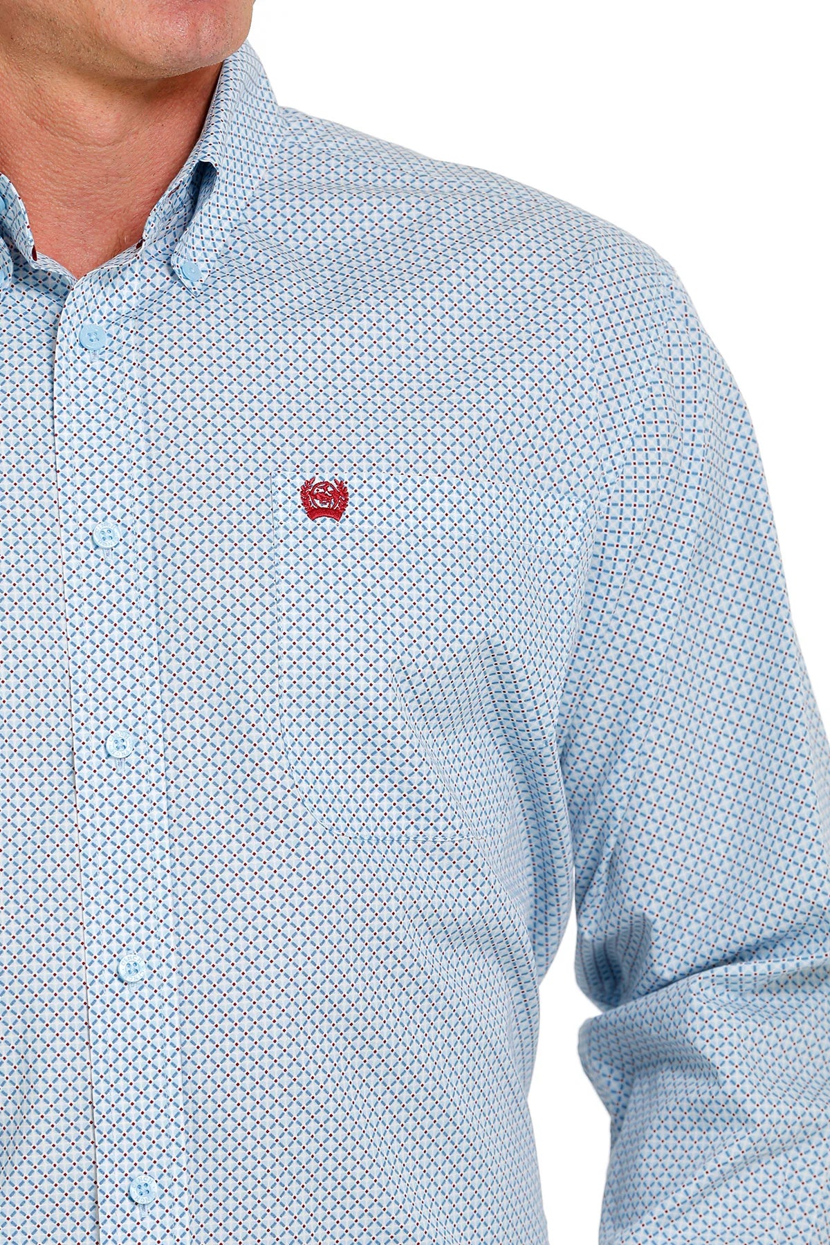 CINCH Mens Arena Shirt - Light Blue