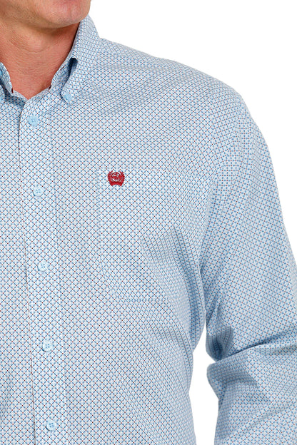 CINCH Mens Arena Shirt - Light Blue