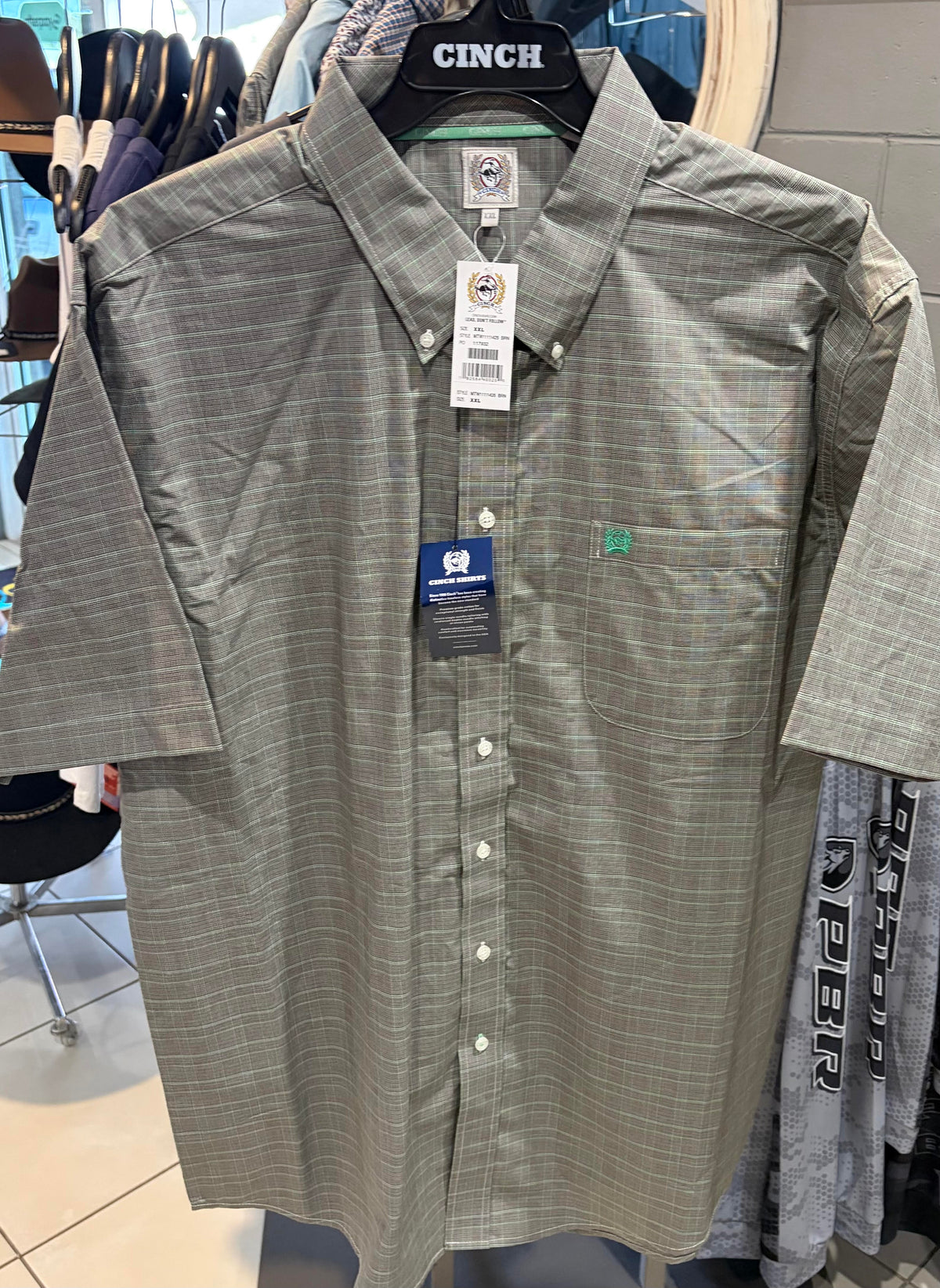 MENS SHORT SLEEVE CINCH SHIRT