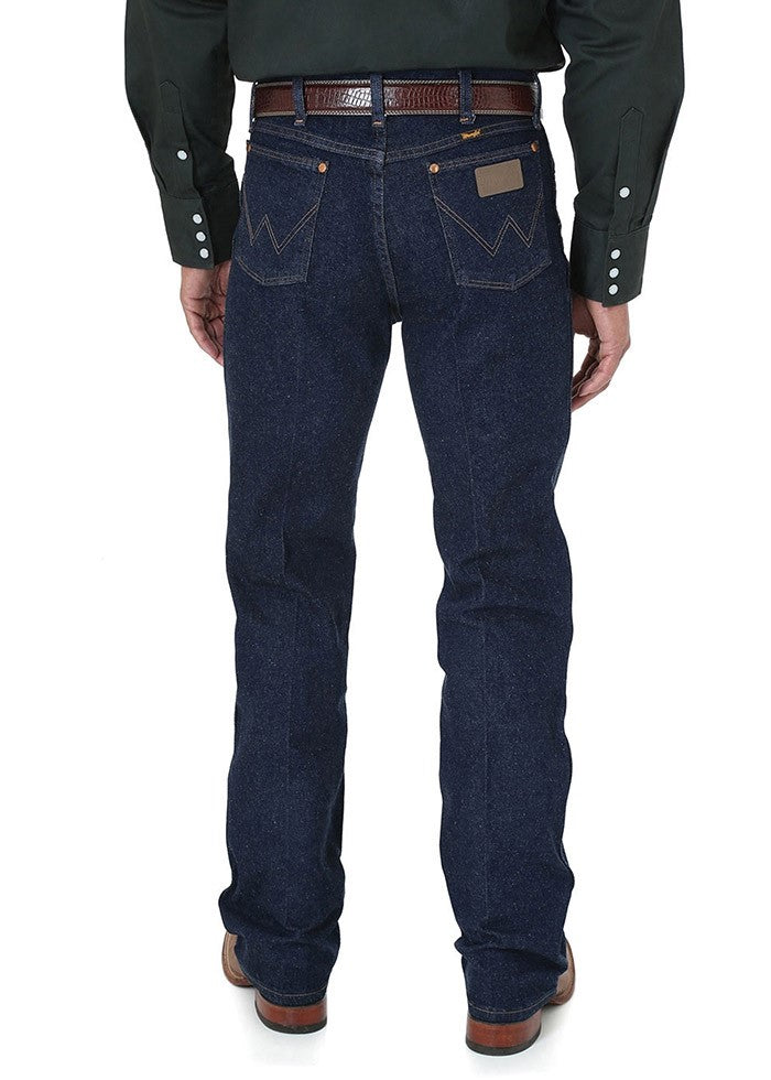 WRANGLER MENS COWBOY CUT STRAIGHT REGULAR JEAN - NAVY STRETCH