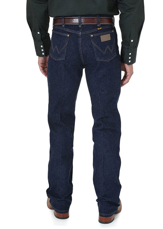 WRANGLER MENS COWBOY CUT STRAIGHT REGULAR JEAN - NAVY STRETCH