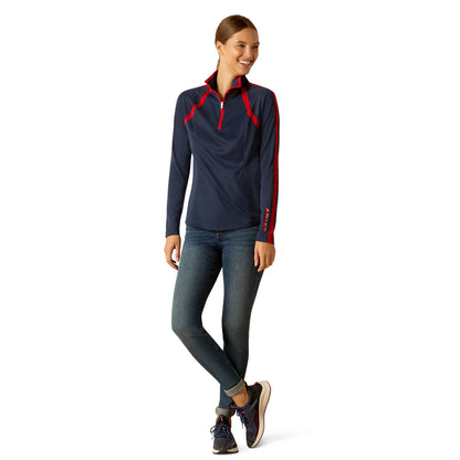 Ariat Womens Sunstopper 3.0 Navy / Red