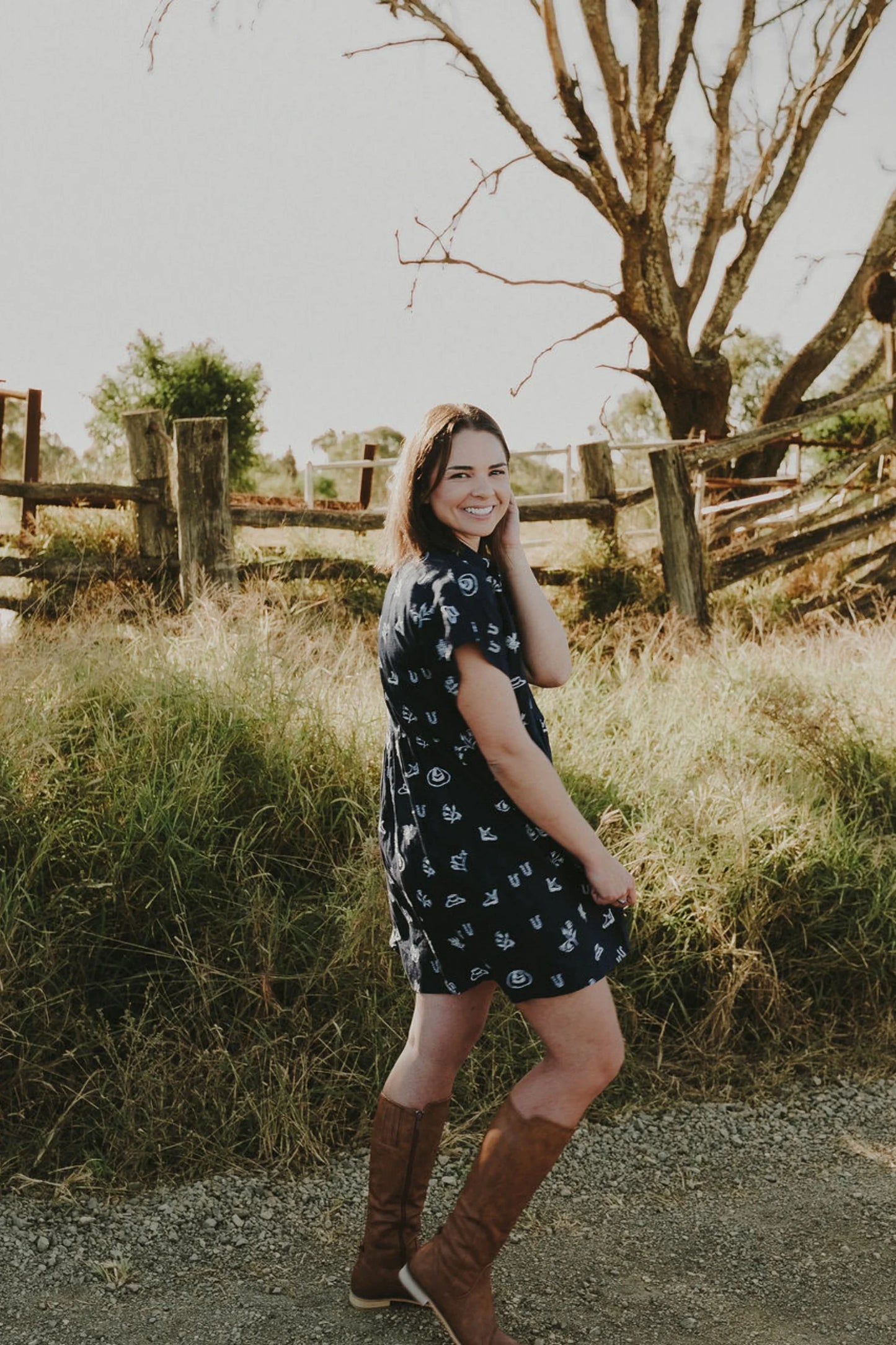 Outback Linen Eclipse Lady Jane Outback Organic Embroidered Linen Dress