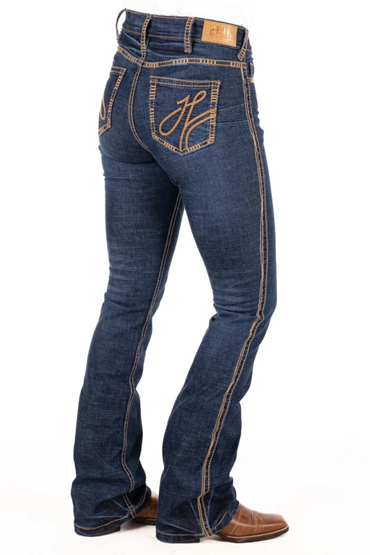 Hitchley & Harrow Ultra High Rise - SR2242 Core Range Tan Stitch Jean