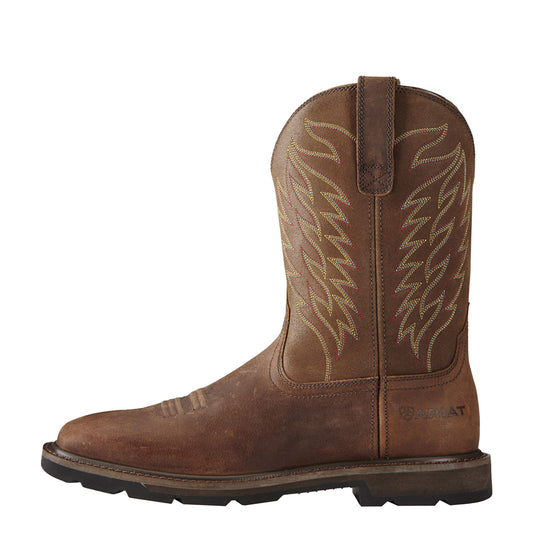 Ariat Mens Groundbreaker Wide Square Toe -  ST Brown
