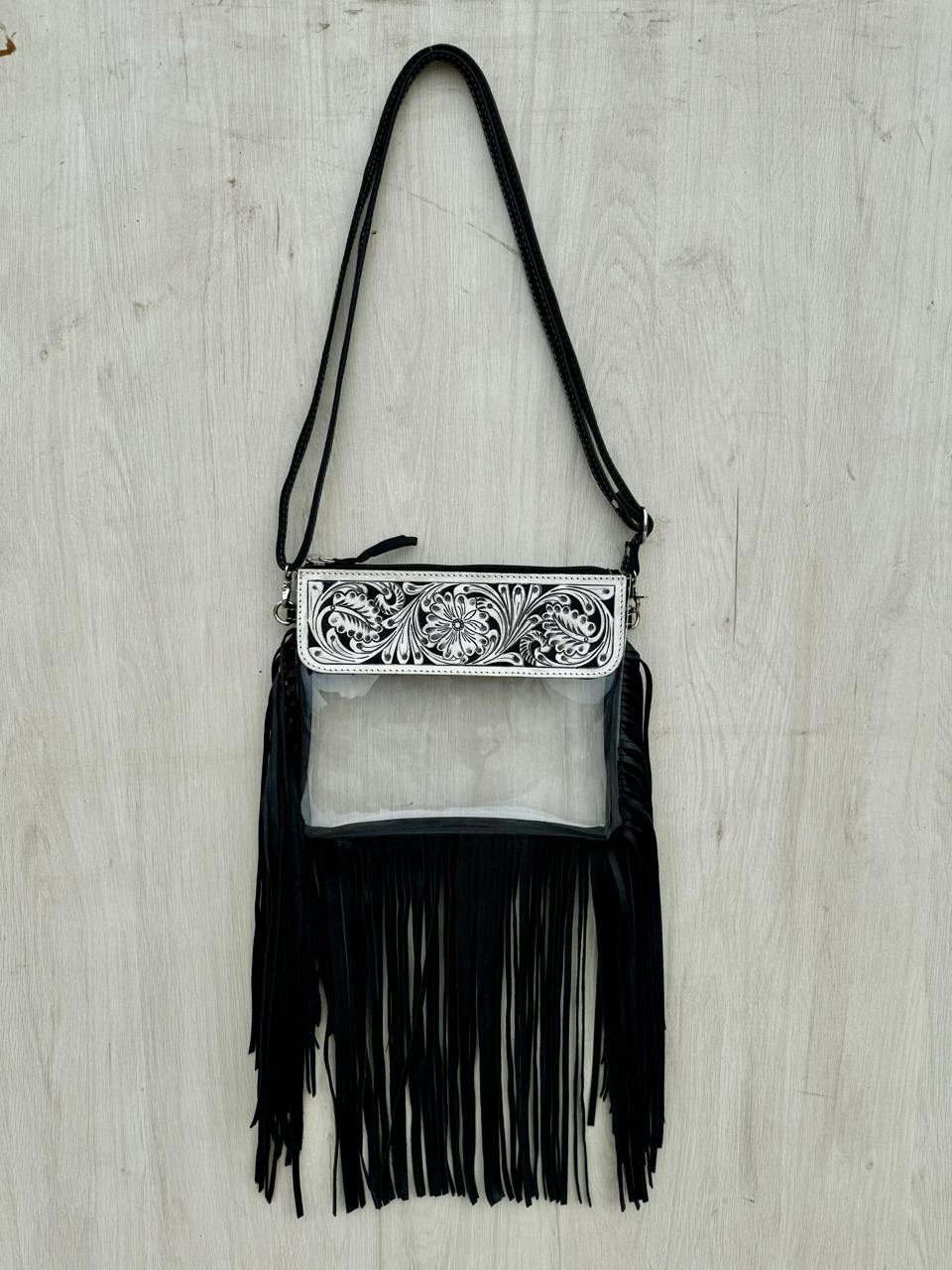 Clear Pvc Clutch With Shiny Pouch