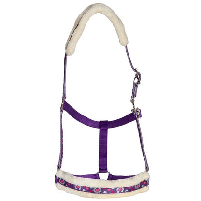 Rancher Fleece Halter - Horseshoe Hearts