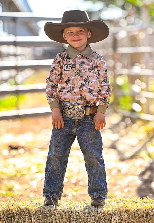 Little Spurs and Co Rodeo Sun Protection Shirt