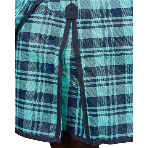 Kool Master PVC Shade Mesh Combo - Turquoise/Navy 6"/183cm