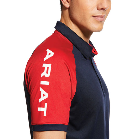 ARIAT MENS TEAM 3.0 POLO NAVY