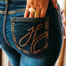 Ultra High Rise - SR2229 "Durango" Chocolate with Metallic stitch jean