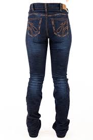 Ultra High Rise - SR2229 "Durango" Chocolate with Metallic stitch jean