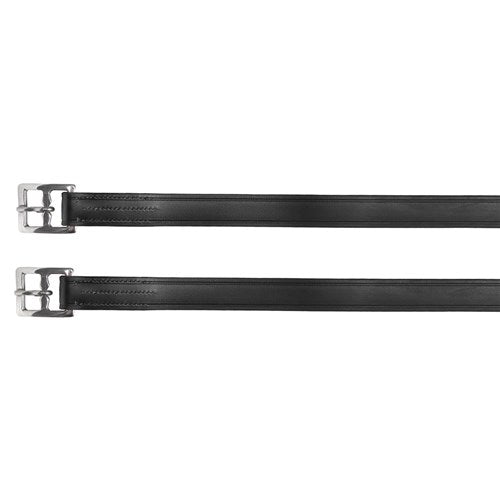 Landsborough Economy Biothane Stirrup Leathers 56' / 142cm Black