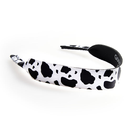 Sunglass Strap – Black and White Cow Pattern