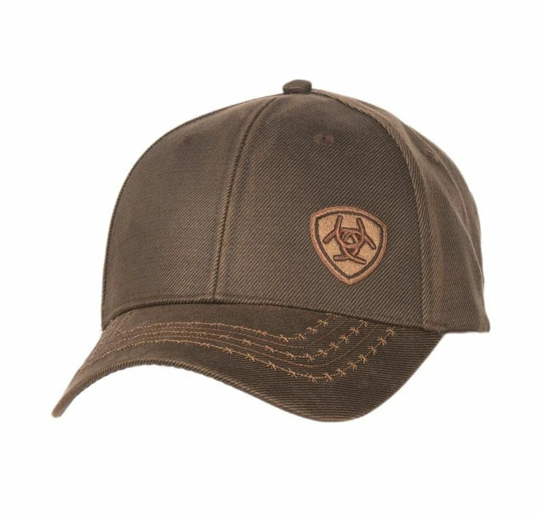 ARIAT MENS B FIT CAP BARB WIRE STITCH