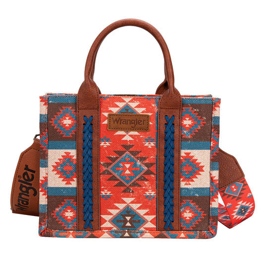 Wrangler Macy Aztec Crossbody Bag Coral