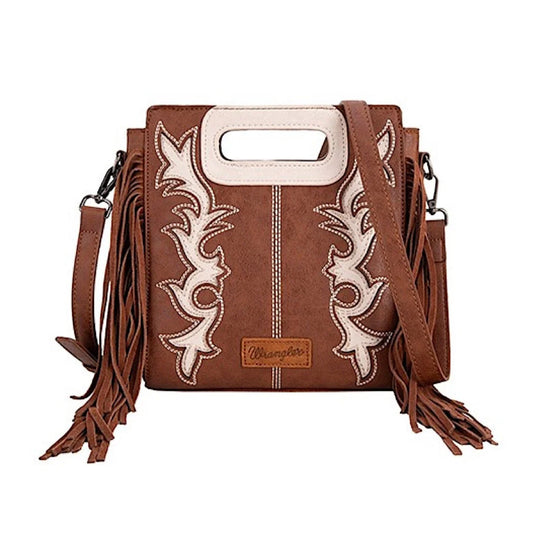 Wrangler Dallas Fringe Bag Coffee