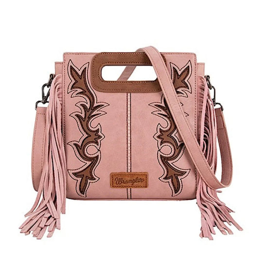 Wrangler Dallas Fringe Bag Pink